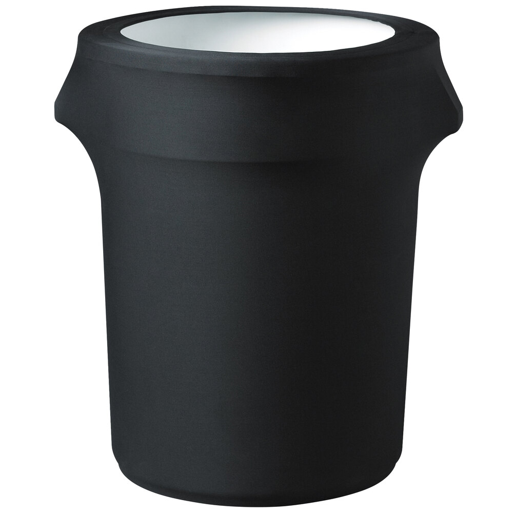 Snap Drape CN420WC44014 Contour Cover 44 Gallon Black Spandex