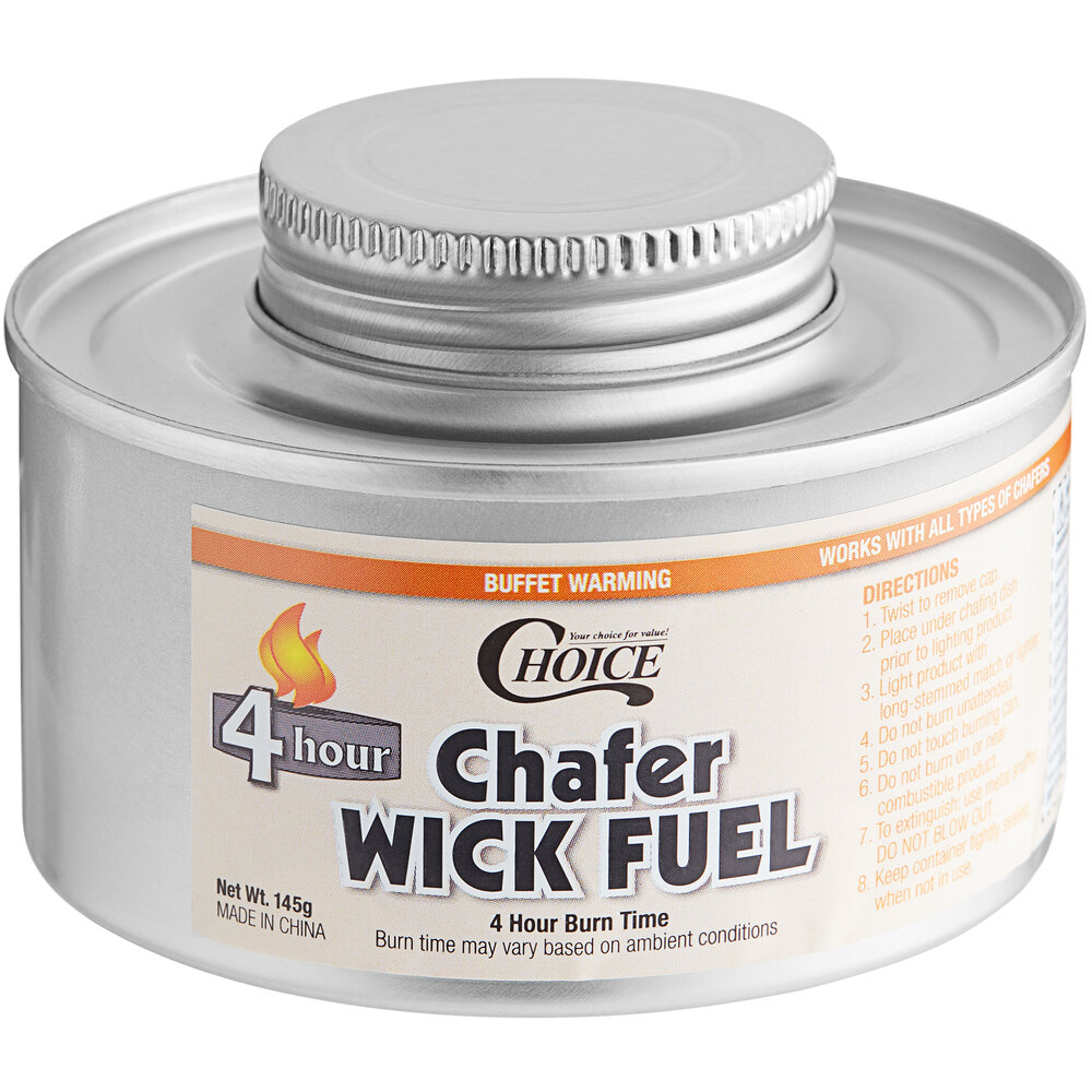 Heat Chafing Dish Fuel With Wick Adjustable Re-usable High quality  4/6 Hr Burn 