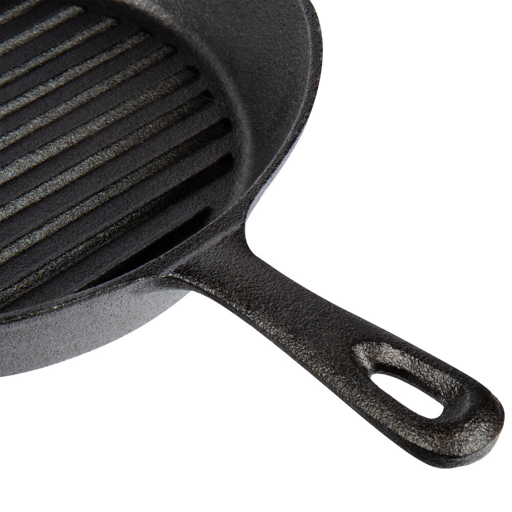 Pre-Seasoned 10 Cast Iron Skillet with Round 7.5” Cast Iron Grill