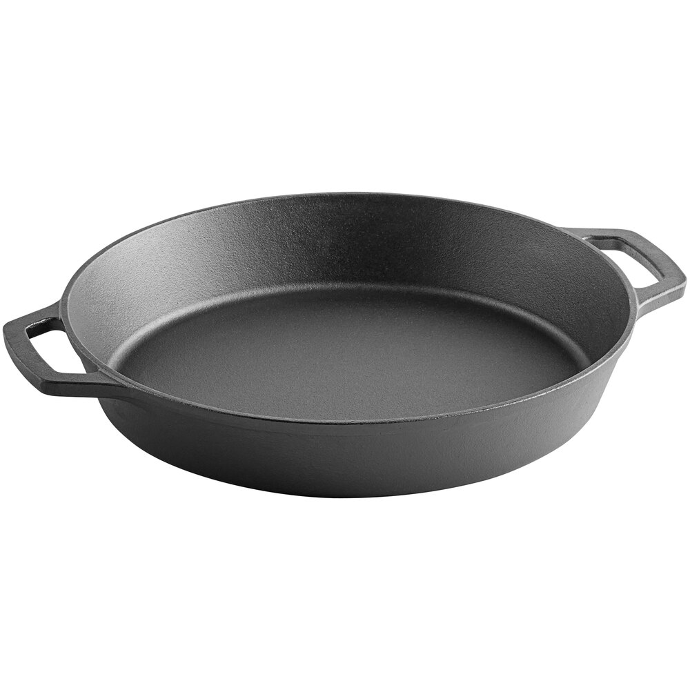 Lodge 8 Cast Iron Skillet - Chef Collection - Perfect Sear - Ergonomic  Handles - Superior Heat Retention - Cast Iron Cookware & Skillet