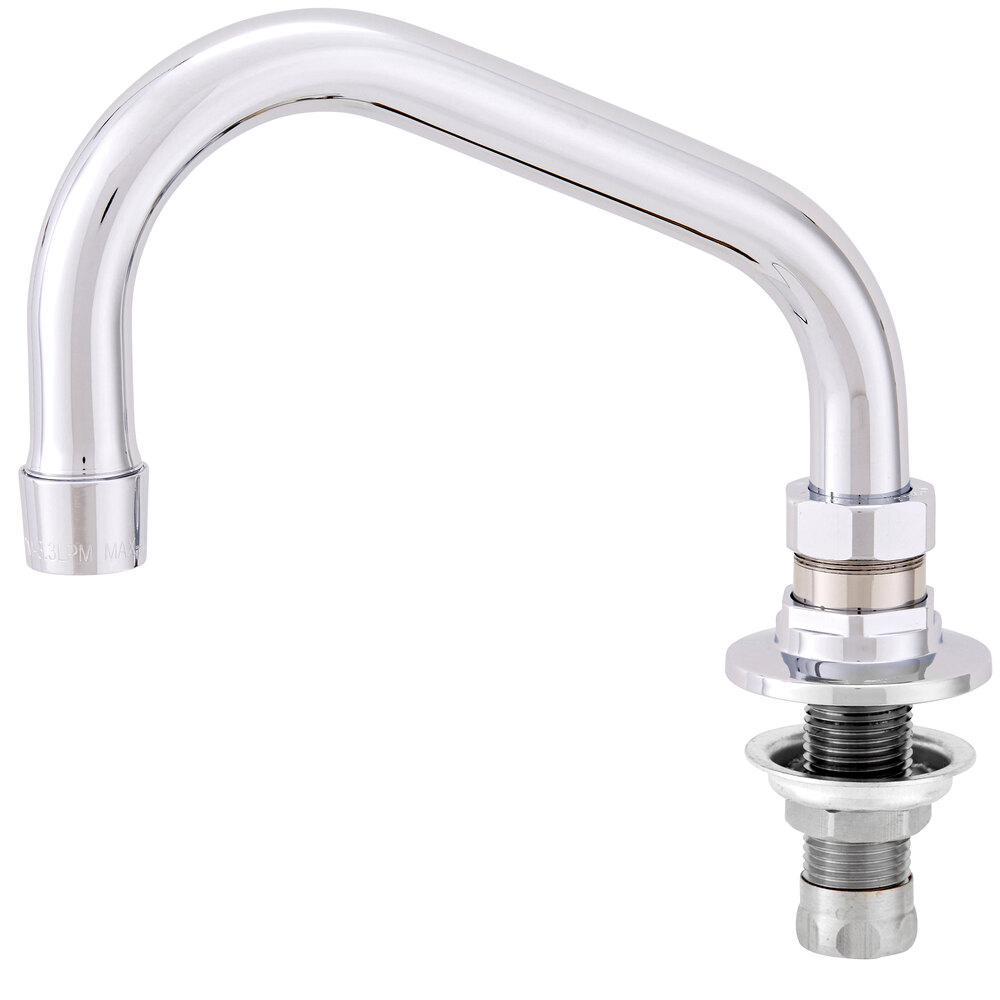 Fisher 45683 Deck Mounted Stainless Steel Faucet with 10" Swing Nozzle