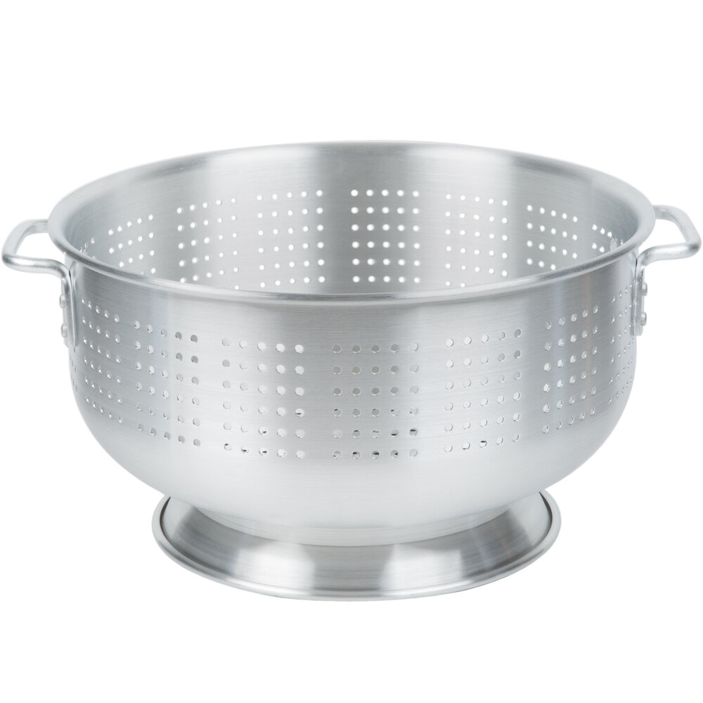 16 Qt. Aluminum Colander with Base and Handles