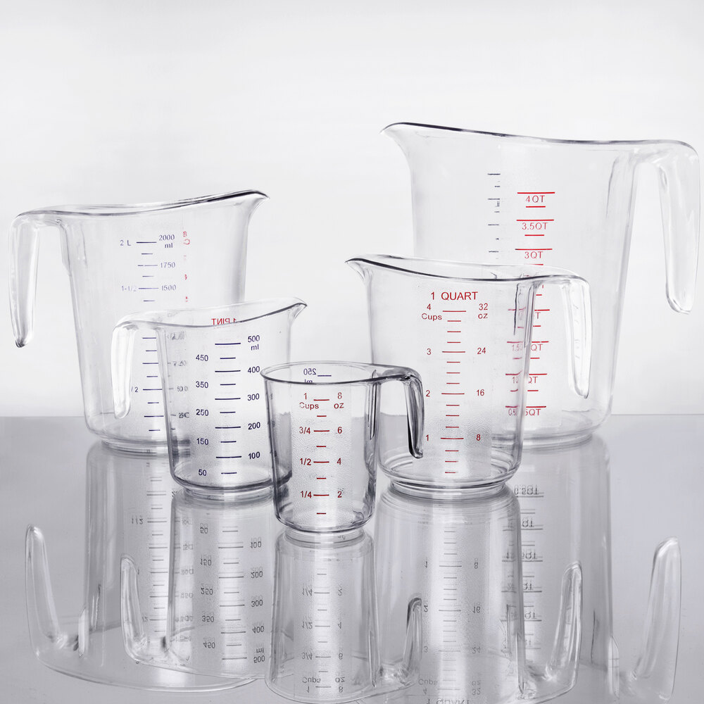 Choice 5Piece Clear Polycarbonate Measuring Cup Set