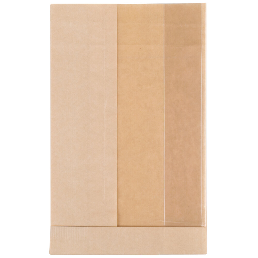 Bagcraft Packaging 300094 5 3/4" x 2 3/4" x 9 1/2" Dubl View ToGo