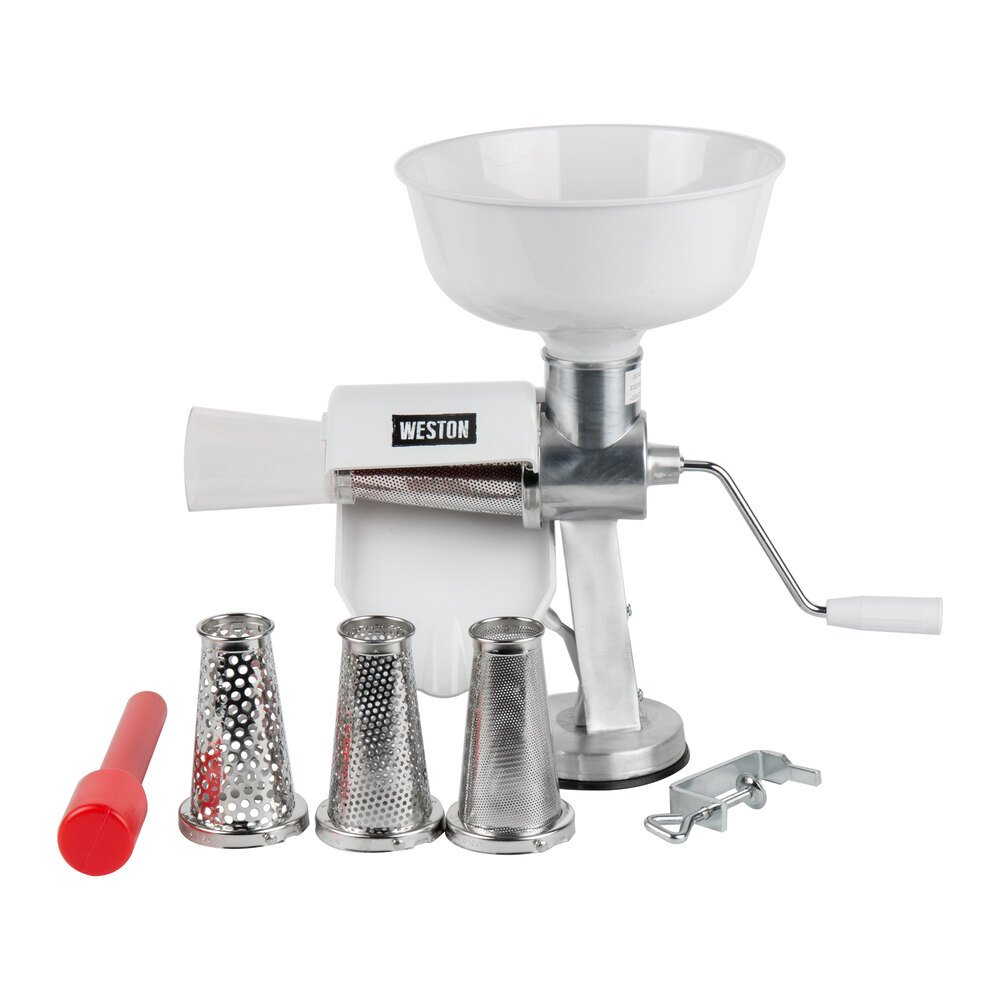 Weston Roma Food Strainer and Sauce Maker with 4Piece Accessory Kit