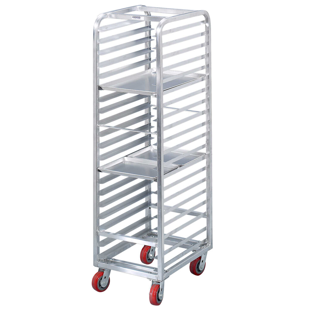 Channel AXD1808 8 Pan End Load Heavy-Duty Aluminum Bun / Sheet Pan Rack ...