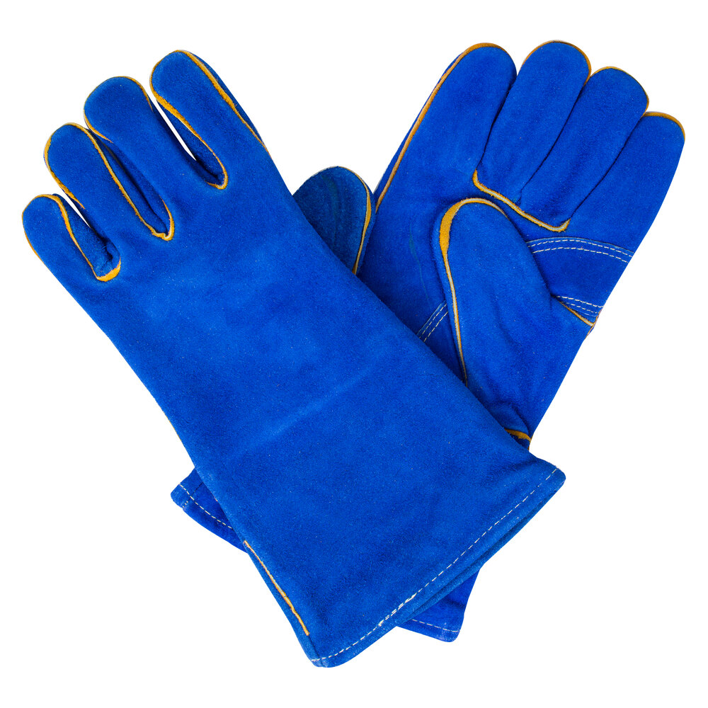 Cordova Men's Blue Select Shoulder Split Leather Welder's Gloves with