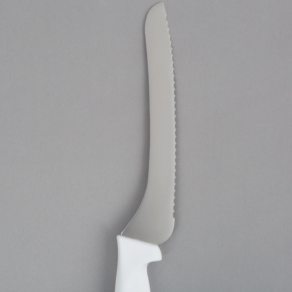 Offset Serrated Knife Choice 9" White Offset Serrated Edge Bread Knife
