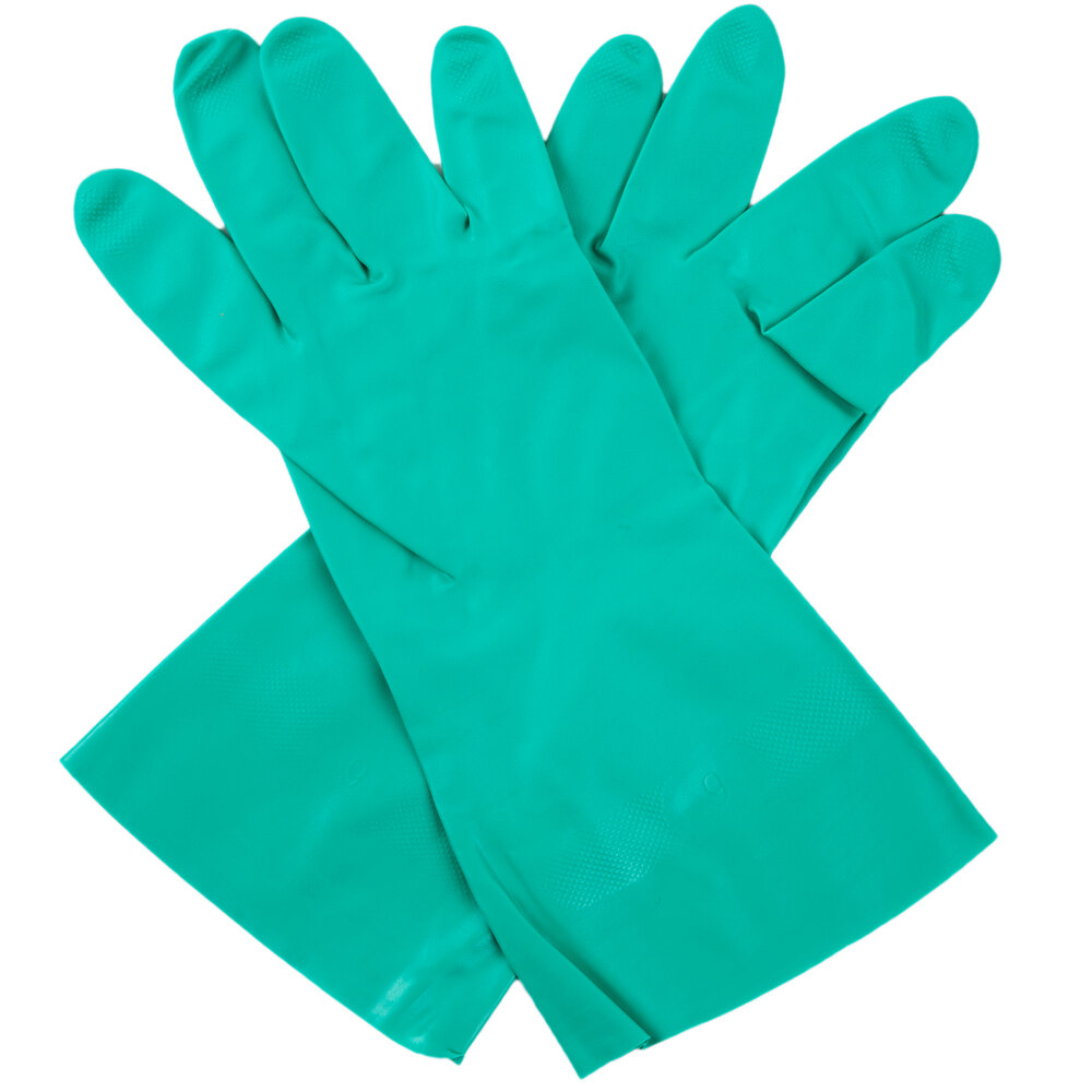 Cordova Nitrile Green Extra Large 13" 15 Mil Unlined Gloves 12/Pack
