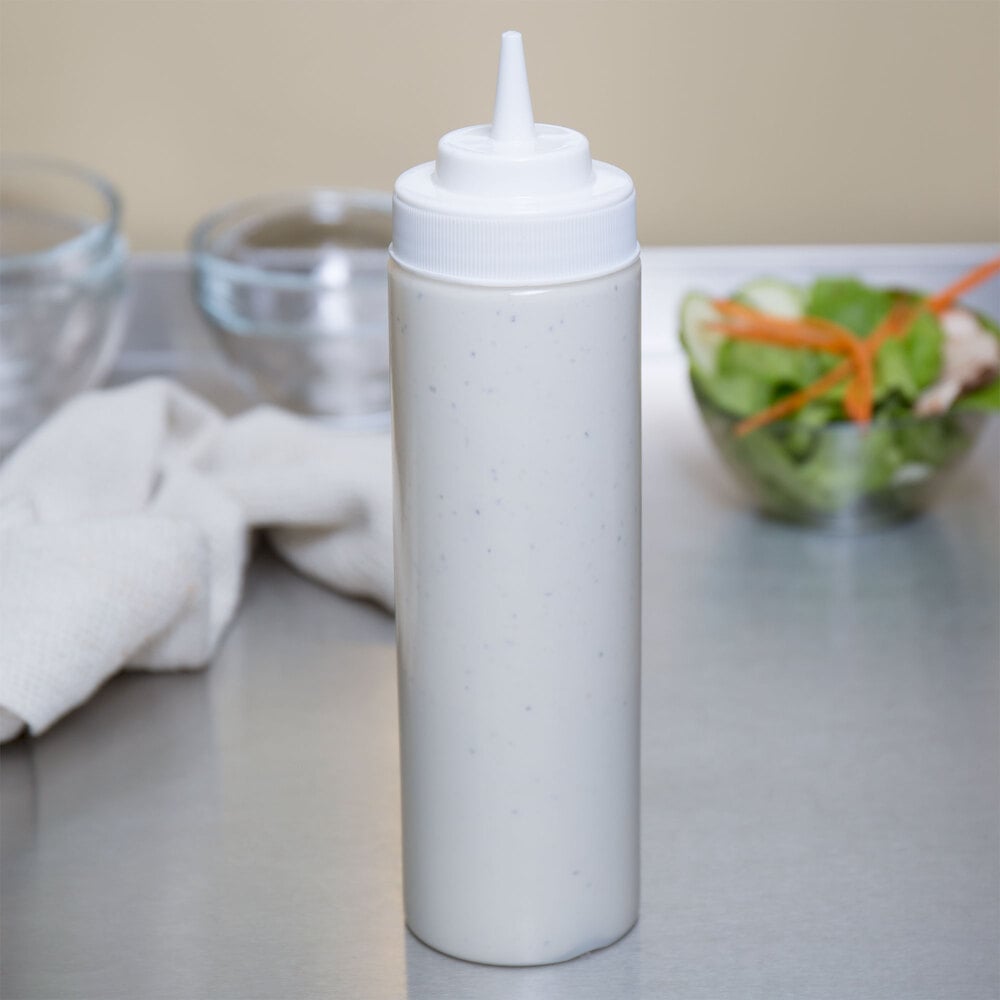 24 Oz Clear Plastic Condiment Squeeze Bottles, Squirt Bottle for Sauce –  EcoQuality Store