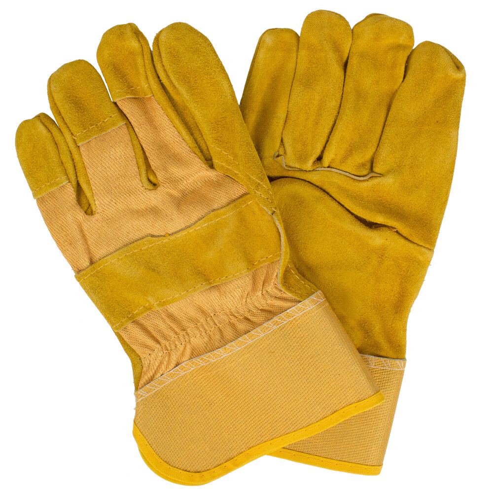 Cordova Men's Yellow Canvas Work Gloves with Russet Premium Shoulder