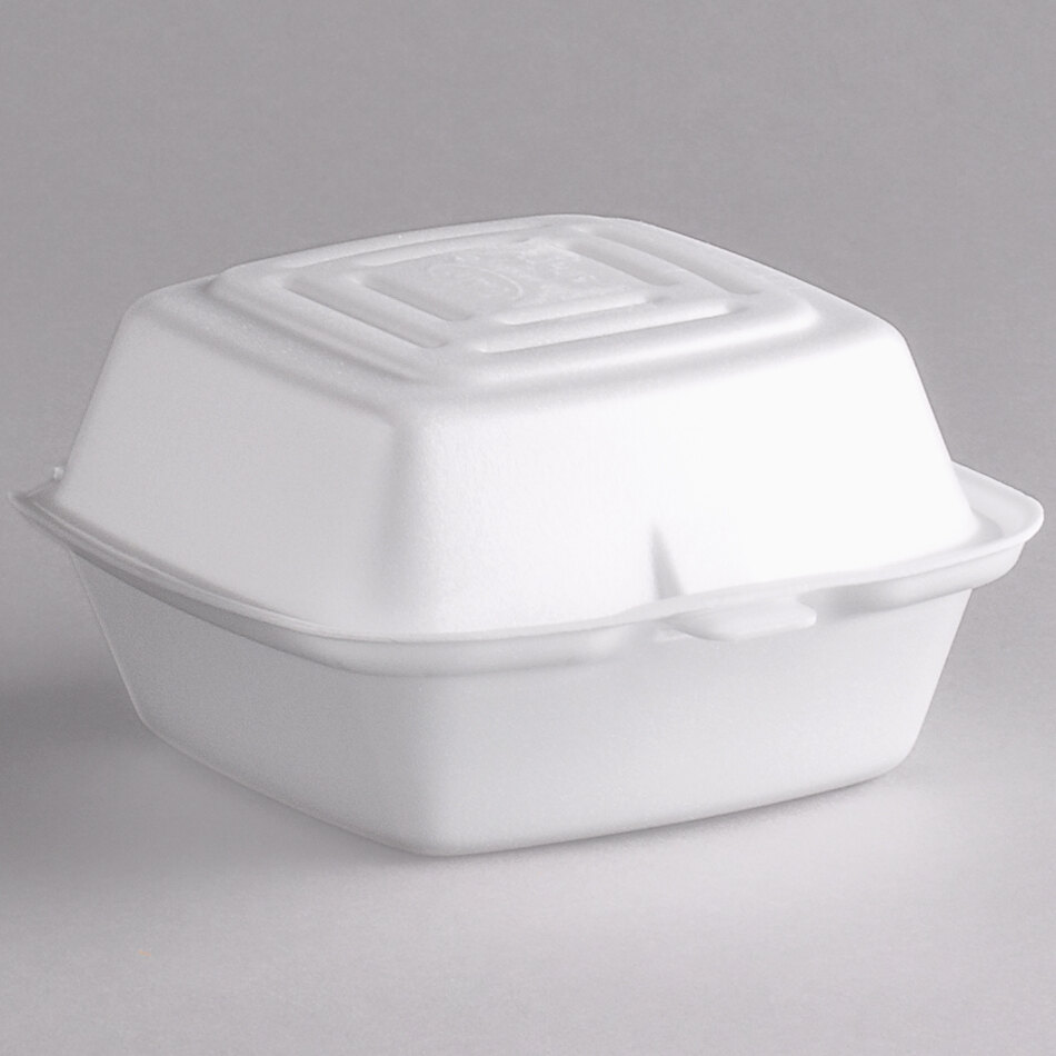 Wholesale Takeout Container Foam hinged Lid - ELEVATE Marketplace
