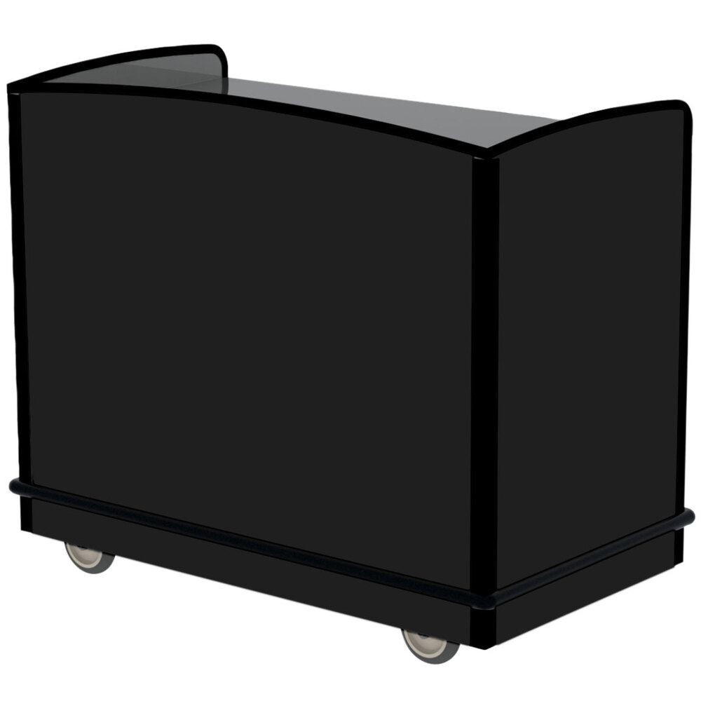 Lakeside 8702B Stainless Steel One Shelf FullService Hydration Cart