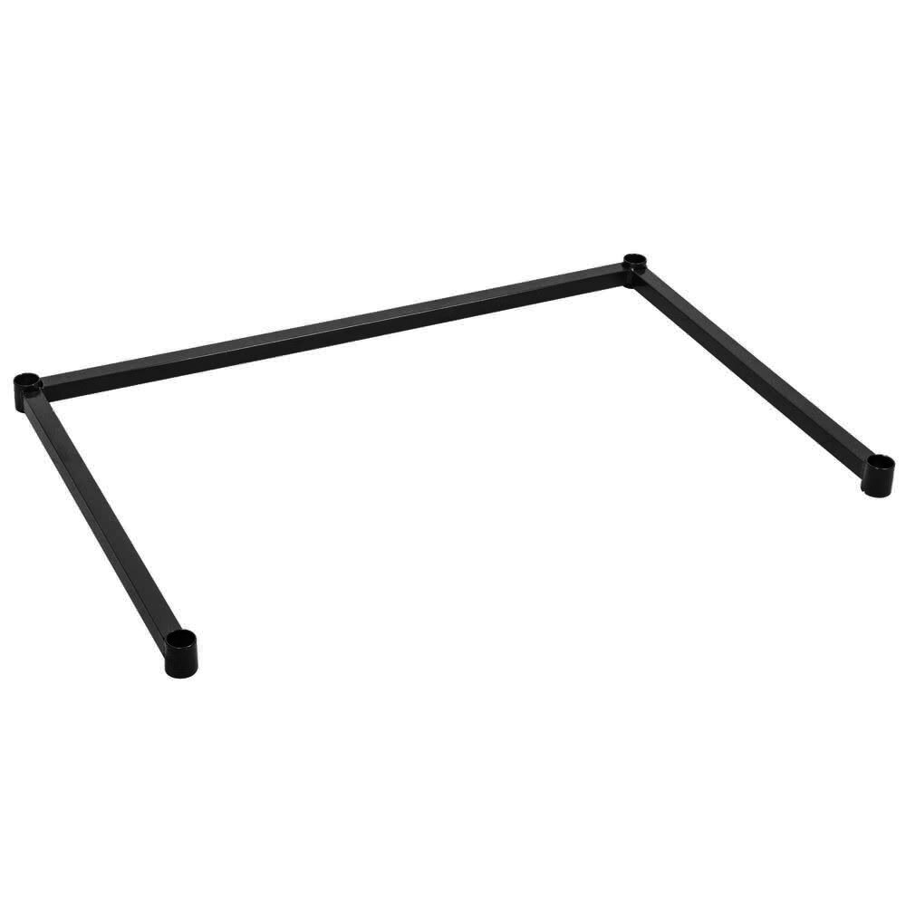 Regency 24 inch x 36 inch Black Epoxy 3-Sided Frame for Wire Shelving