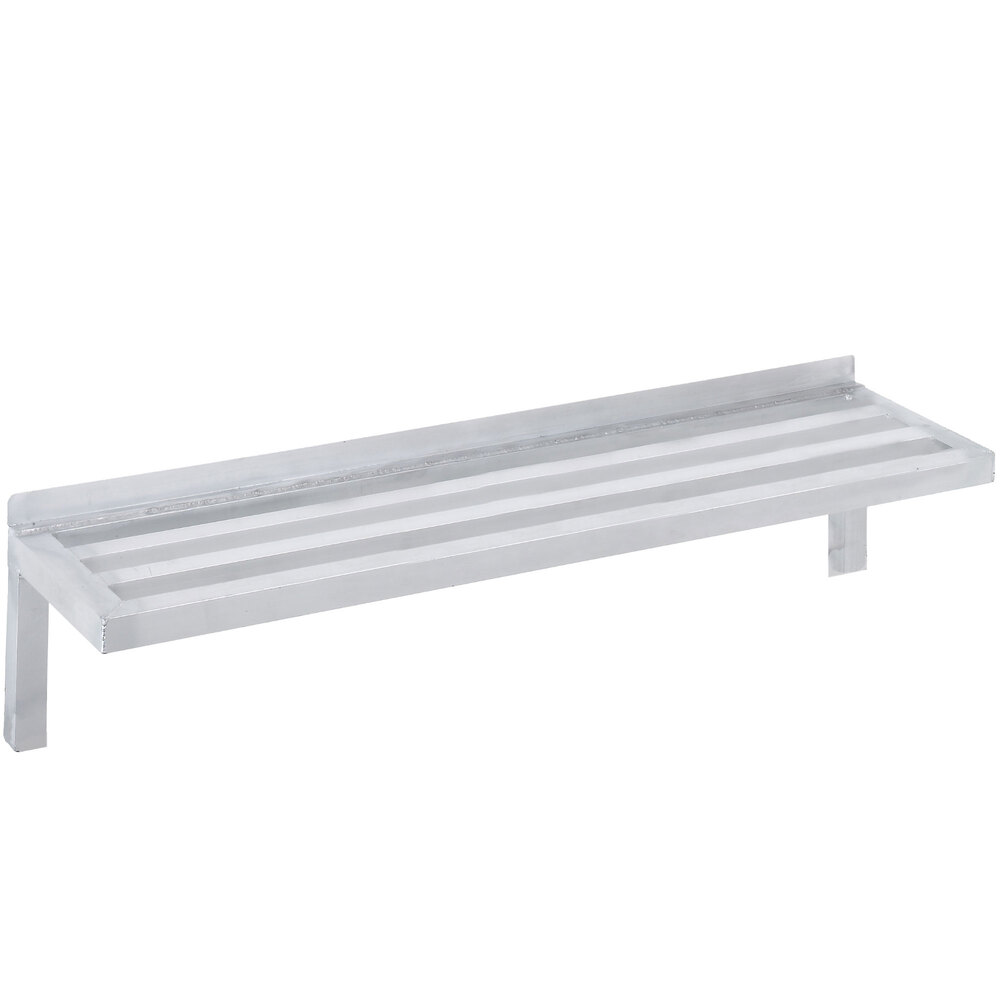 Channel TWS1860 18" x 60" Slotted Aluminum Wall Shelf