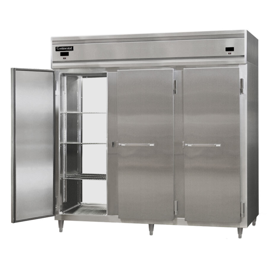 Continental DL3RRFEPT 86" Solid Door ExtraWide Dual Temperature Pass