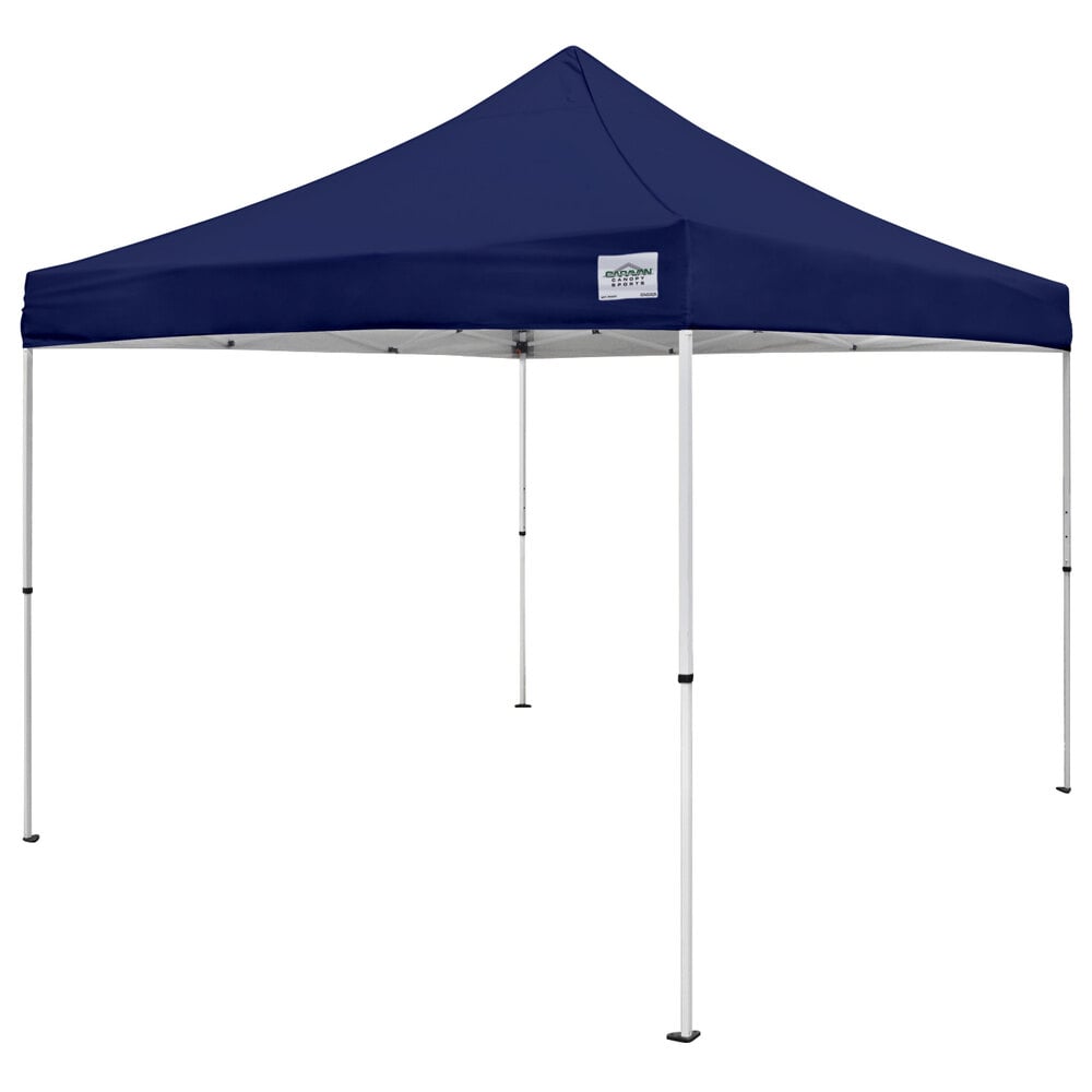Straight Leg Navy Canopy With ConnecTent Enclosure 6 Person Tent 10' x 10' 