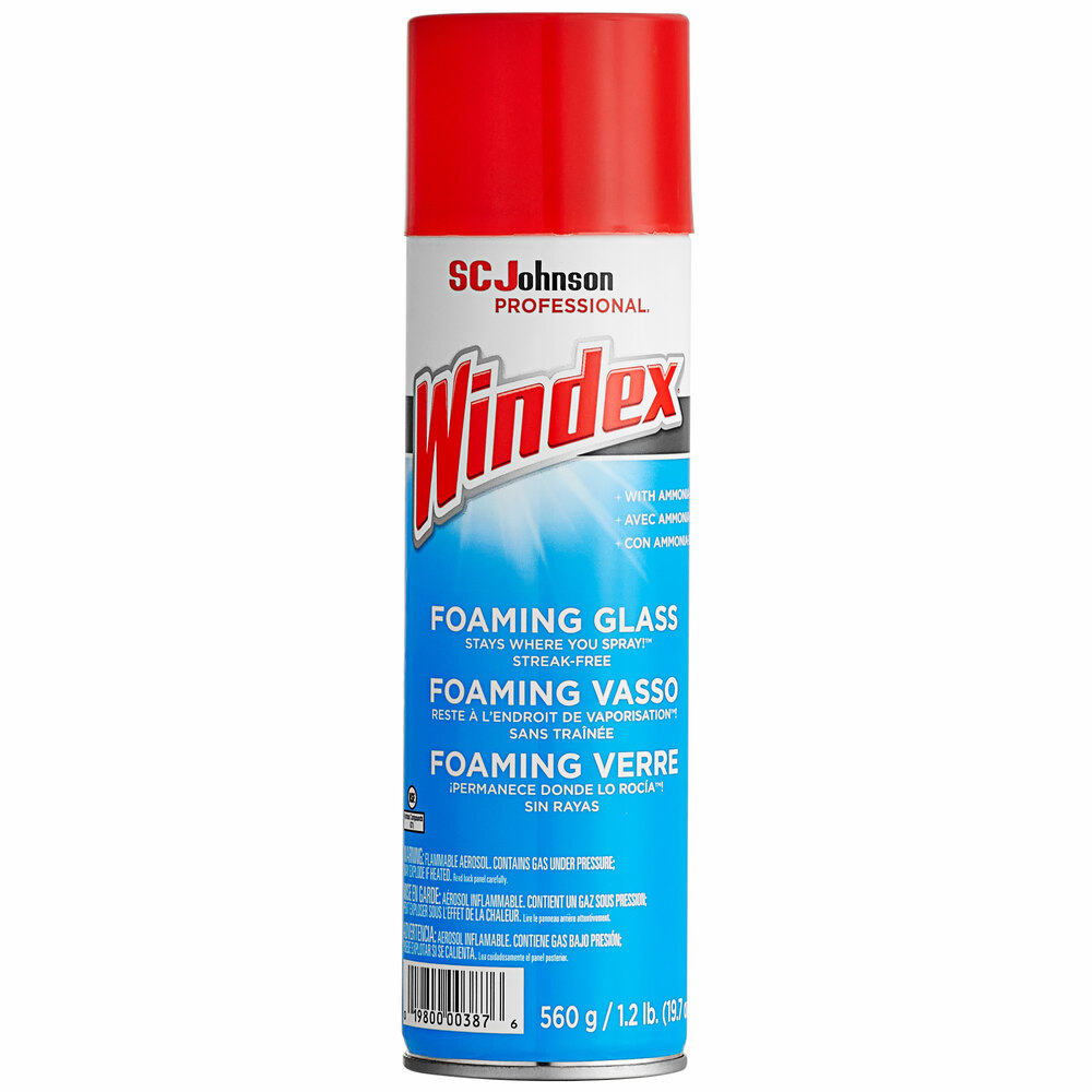 SC Johnson Windex® 333813 19.7 oz. Aerosol Foaming Glass Cleaner