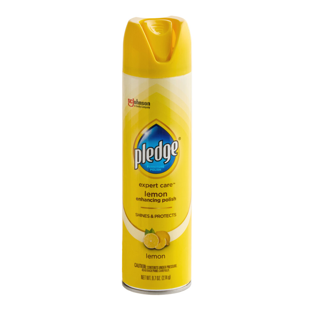 SC Johnson Pledge® 336298 9.7 oz. Lemon Clean Aerosol Furniture Spray