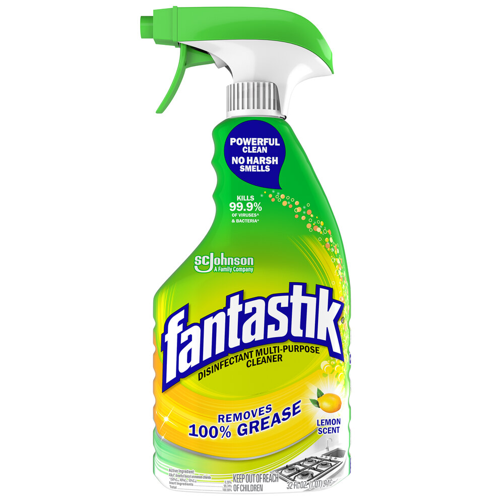 SC Johnson 306388 fantastik® 32 fl. oz. Heavy Duty Lemon Power All