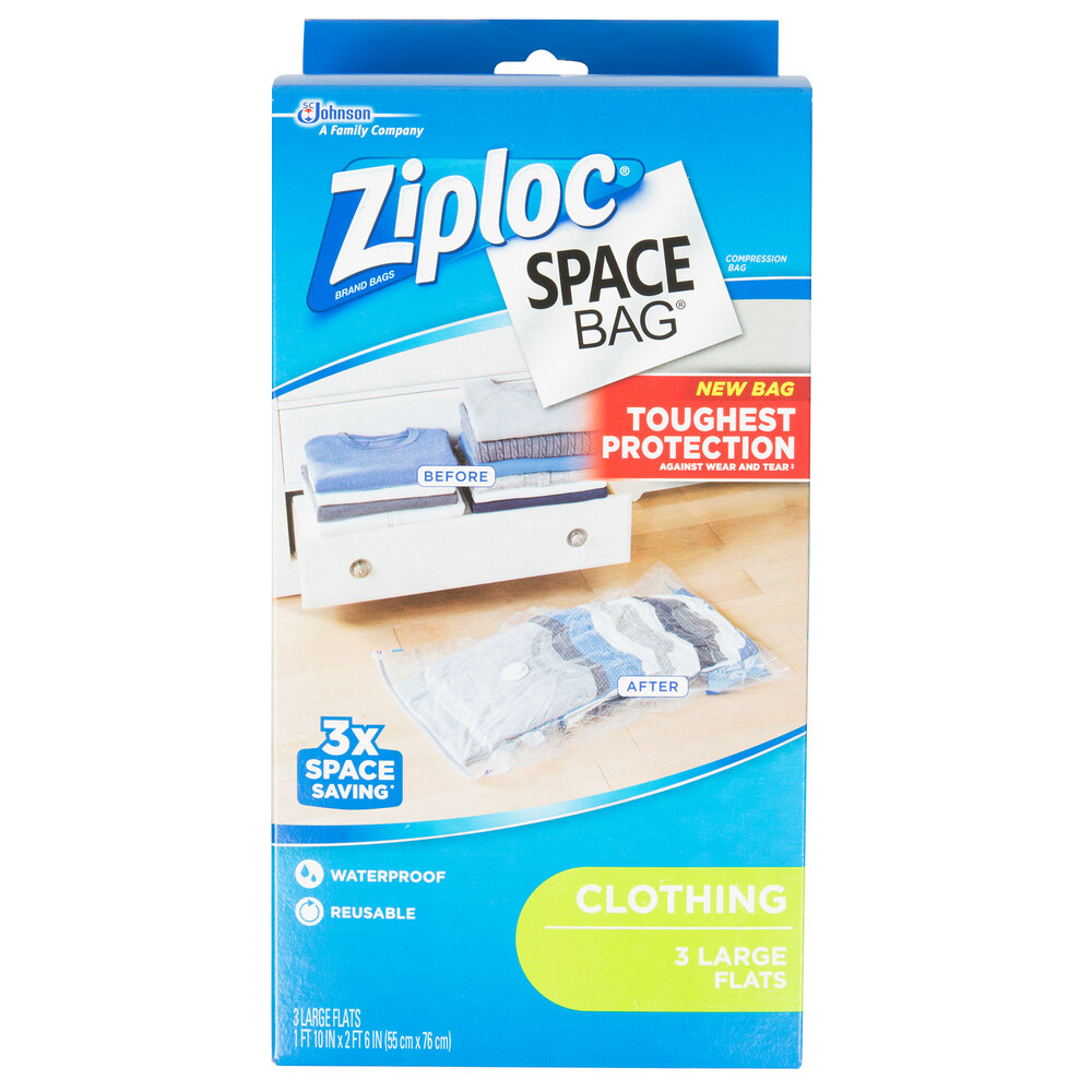 Ziploc® 690898 Space Bag® 21 1/2" x 33 1/2" Large Flat Compression Bag