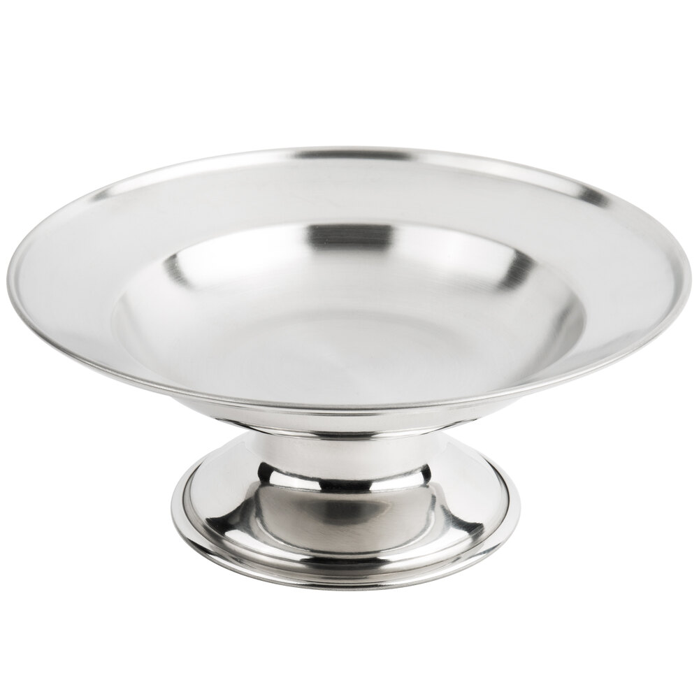 Town 25275 7 1/2" Stainless Steel Serving / Compote Dish