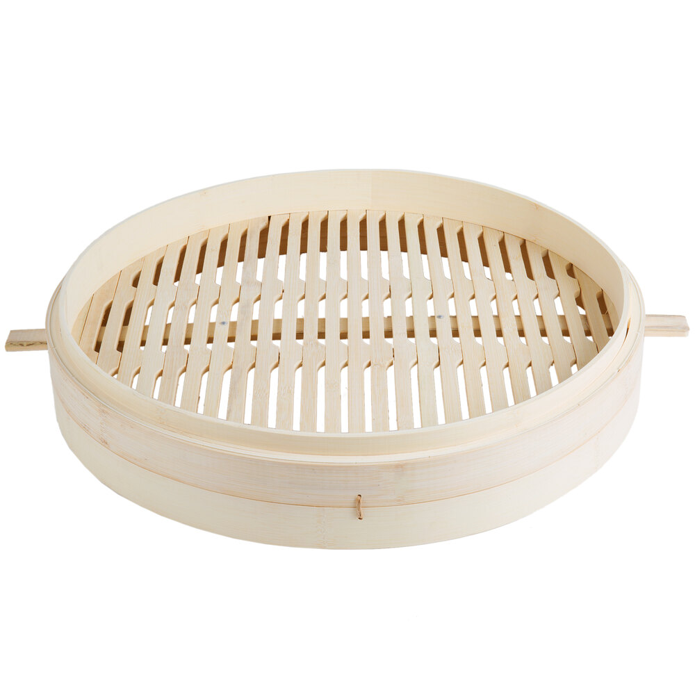 Town 34220 20" Bamboo Steamer with Handles - WebstaurantStore
