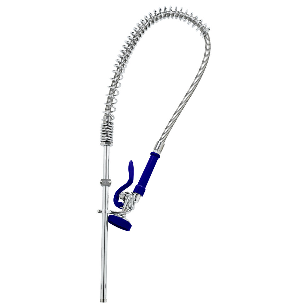 T&S EB2250 Baseless PreRinse Faucet Assembly with 24" Riser, 44" Hose