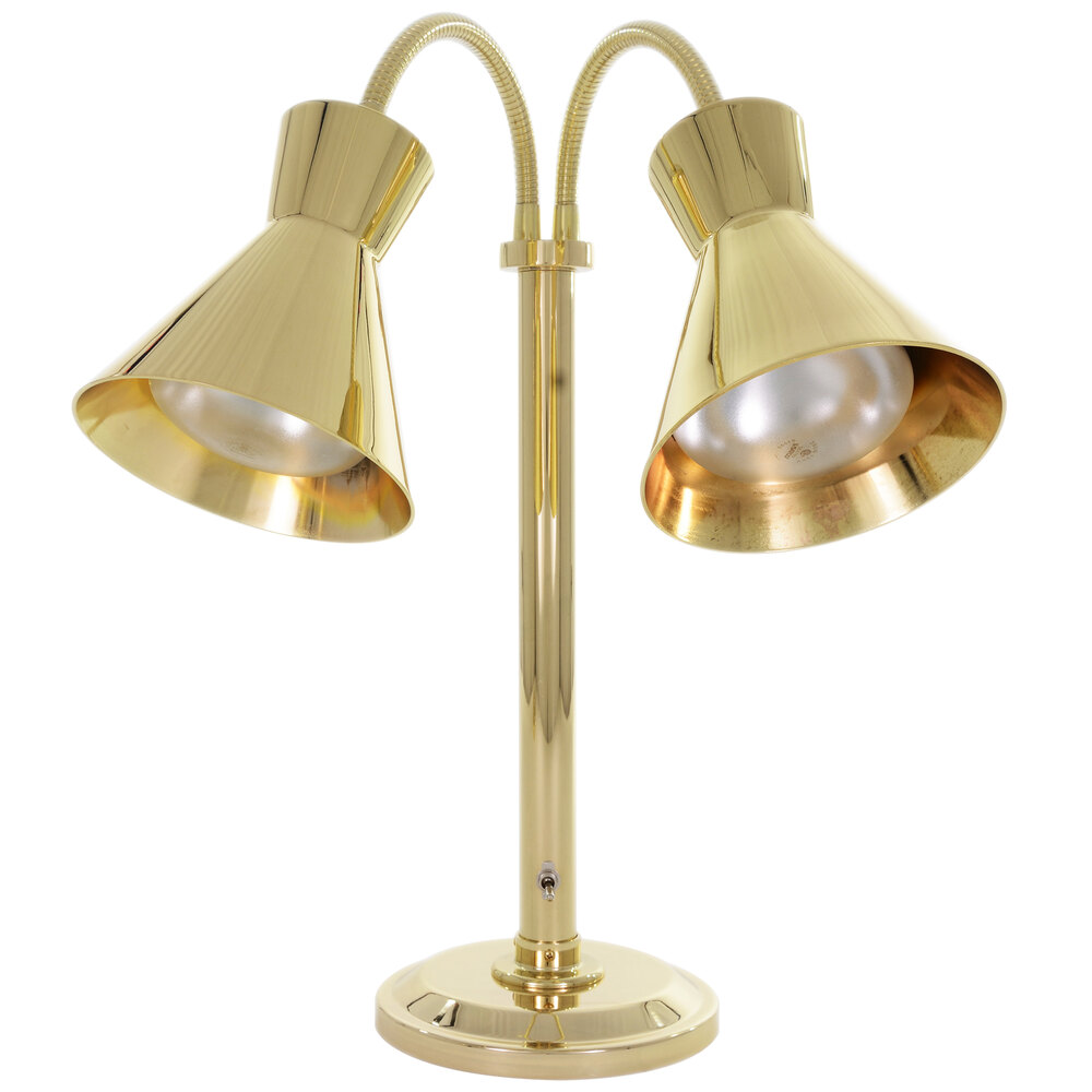 Hanson Heat Lamps DLM/300/ST/BR Dual Bulb Flexible Freestanding