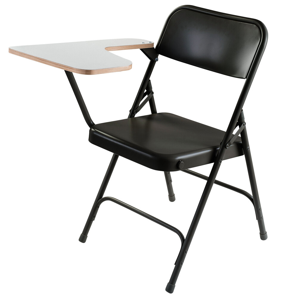 National Public Seating 5210R Black Steel Premium Folding Chair with