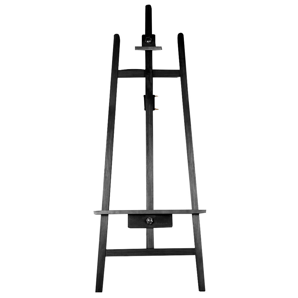 Choice 23" x 62" Adjustable Black Wood Easel