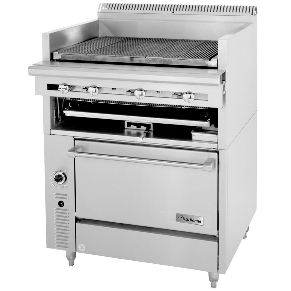 U. S. Range C836436A Natural Gas 36" Cuisine Series Range Match Radiant Charbroiler with