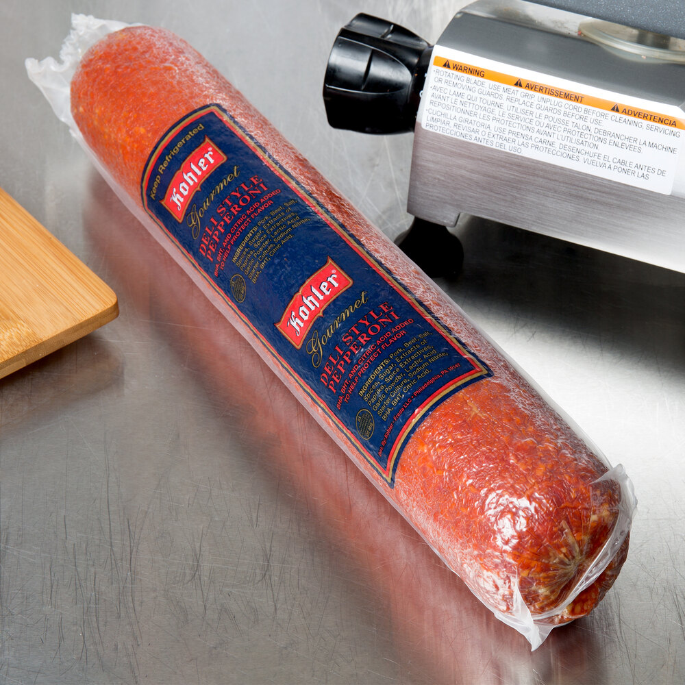 Kohler 3 lb. Gourmet Deli Style Slicing Pepperoni Stick
