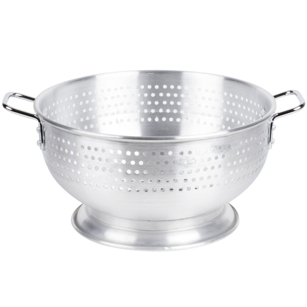 12 Qt. Aluminum Colander with Base and Handles