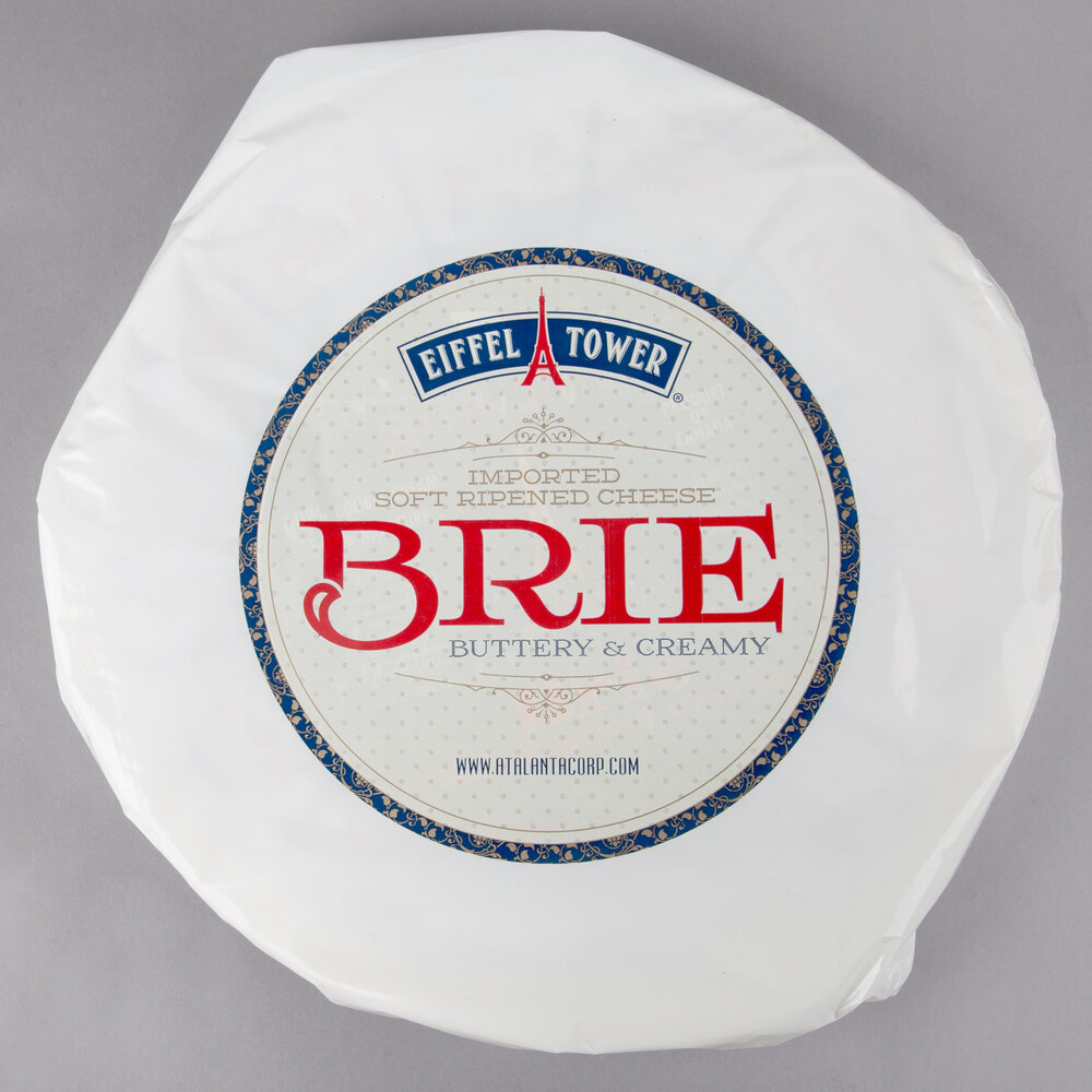 Eiffel Tower Imported Soft Ripened Brie Cheese 6.6 lb. Wheel