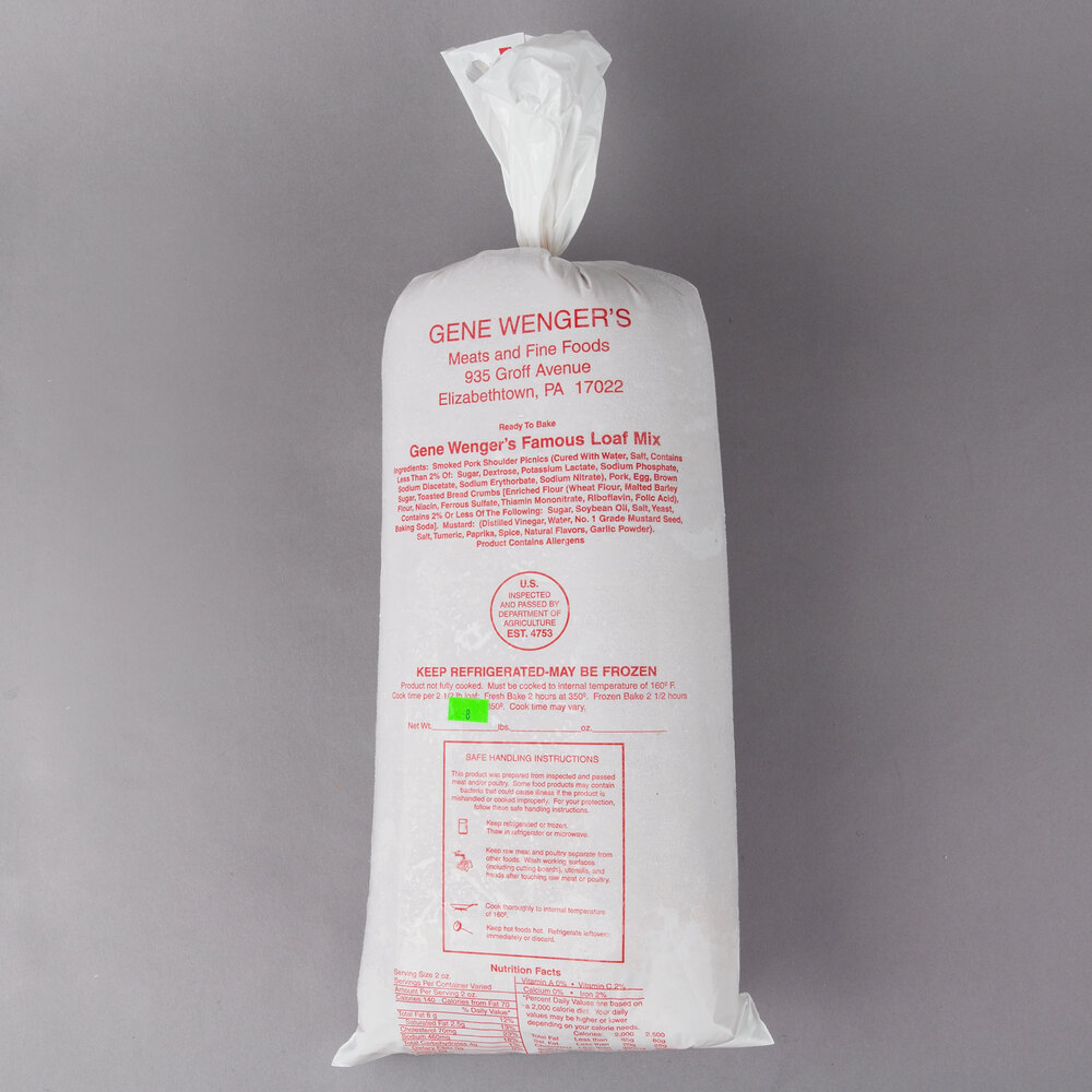 Gene Wenger 10 lb. Bulk Ham Loaf Mix 3/Case