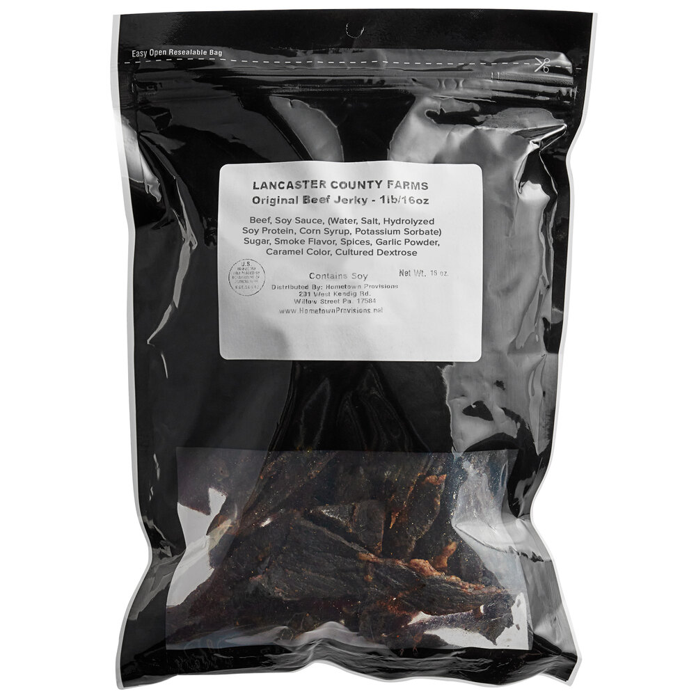 Lancaster County Farms Original Flavor 1" Beef Jerky Tips 1 lb.
