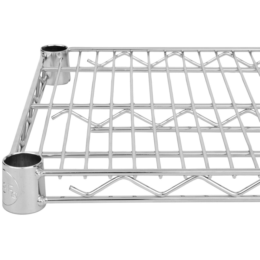 thumbnail image 2 of Commercial Chrome Wire Wall Shelf - 14" X 36", NSF Listed For Kitchen, Restaurant, Or Workshop Storage 2 of 12
