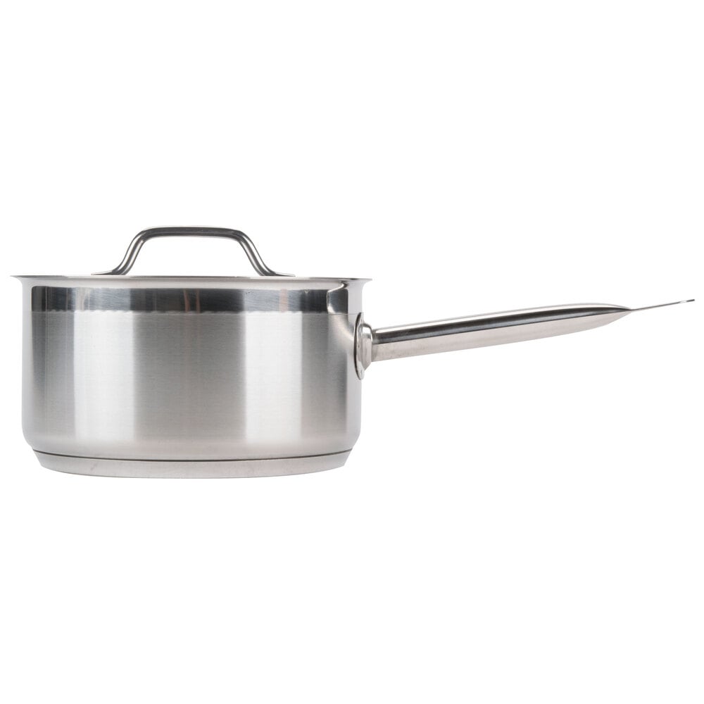 Vigor SS1 Series 12-Piece Induction Ready Stainless Steel Cookware Set with  2 Saucier Pans, 3 Qt. Saute, 10 Qt. Brazier, 2 Fry Pans, and 8 Qt. Stock