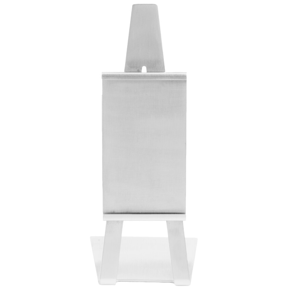Tablecraft CHV100 Stainless Steel Vertical Card Holder Easel