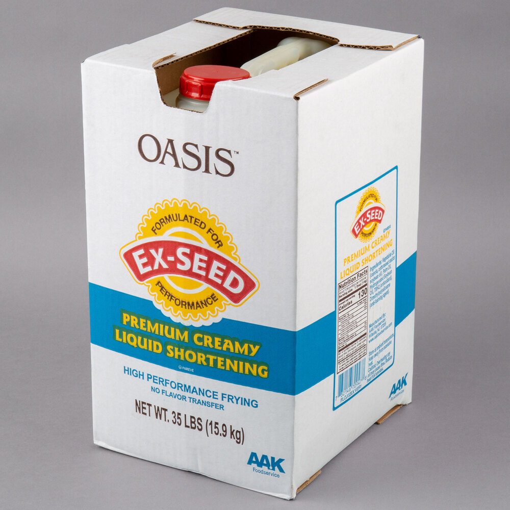Oasis Expeller Pressed Premium Creamy Liquid Shortening 35 lb.