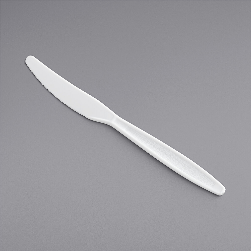 Plastic Knives White HW (1000)