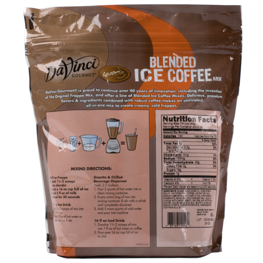 DaVinci Gourmet Ready to Use Iced Coffee Mix 3 lb.