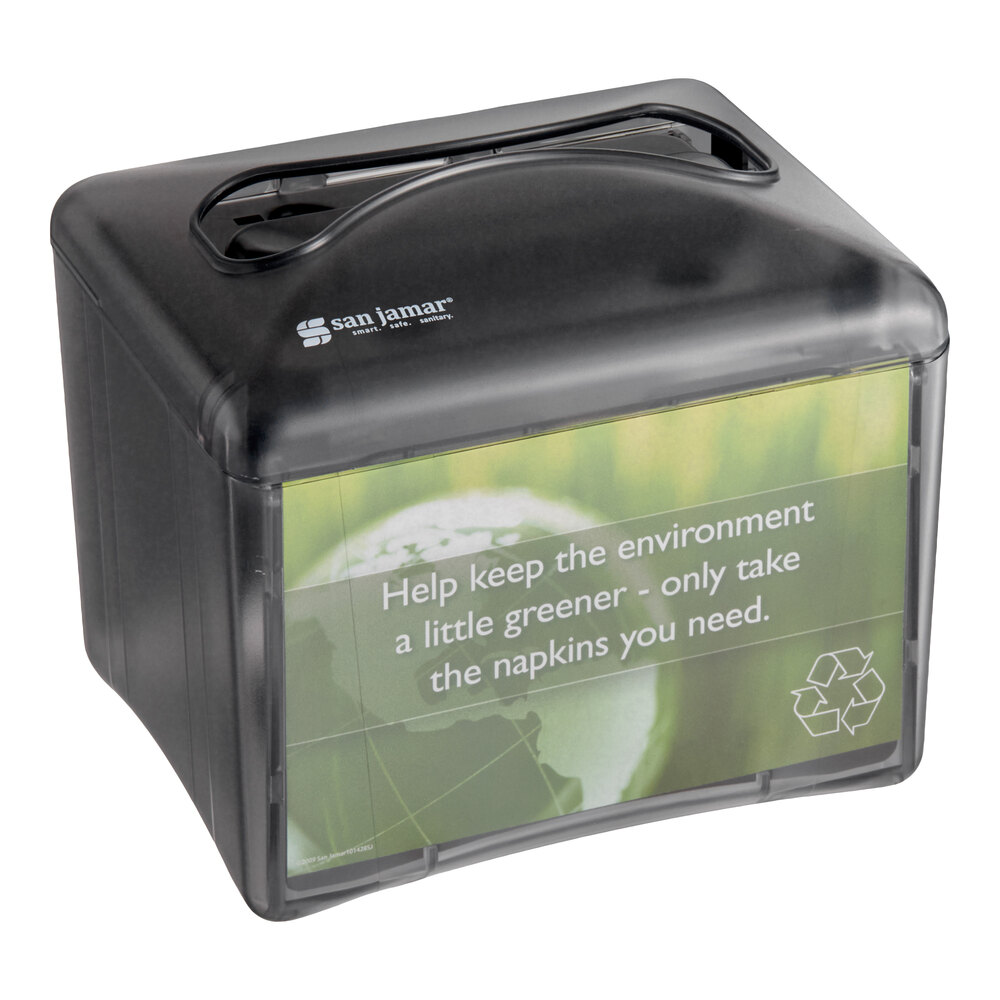 San Jamar H4003TBK Venue Tabletop Interfold Napkin Dispenser