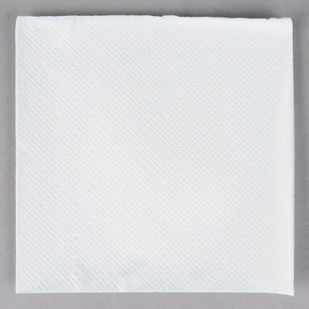 Choice 9" x 9" White 2Ply Beverage / Cocktail Napkin 250/Pack