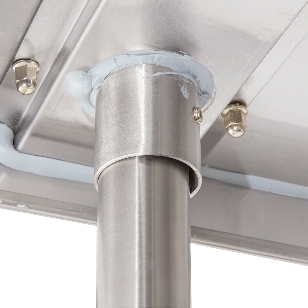 thumbnail image 2 of Steelton 30x36 Stainless Steel Equipment Stand With Undershelf – 18-Gauge, 595lb Capacity 2 of 6