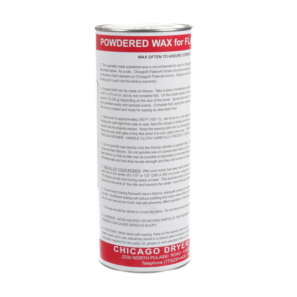 Chicago Dryer 400600001 Powdered Wax 1.5lb