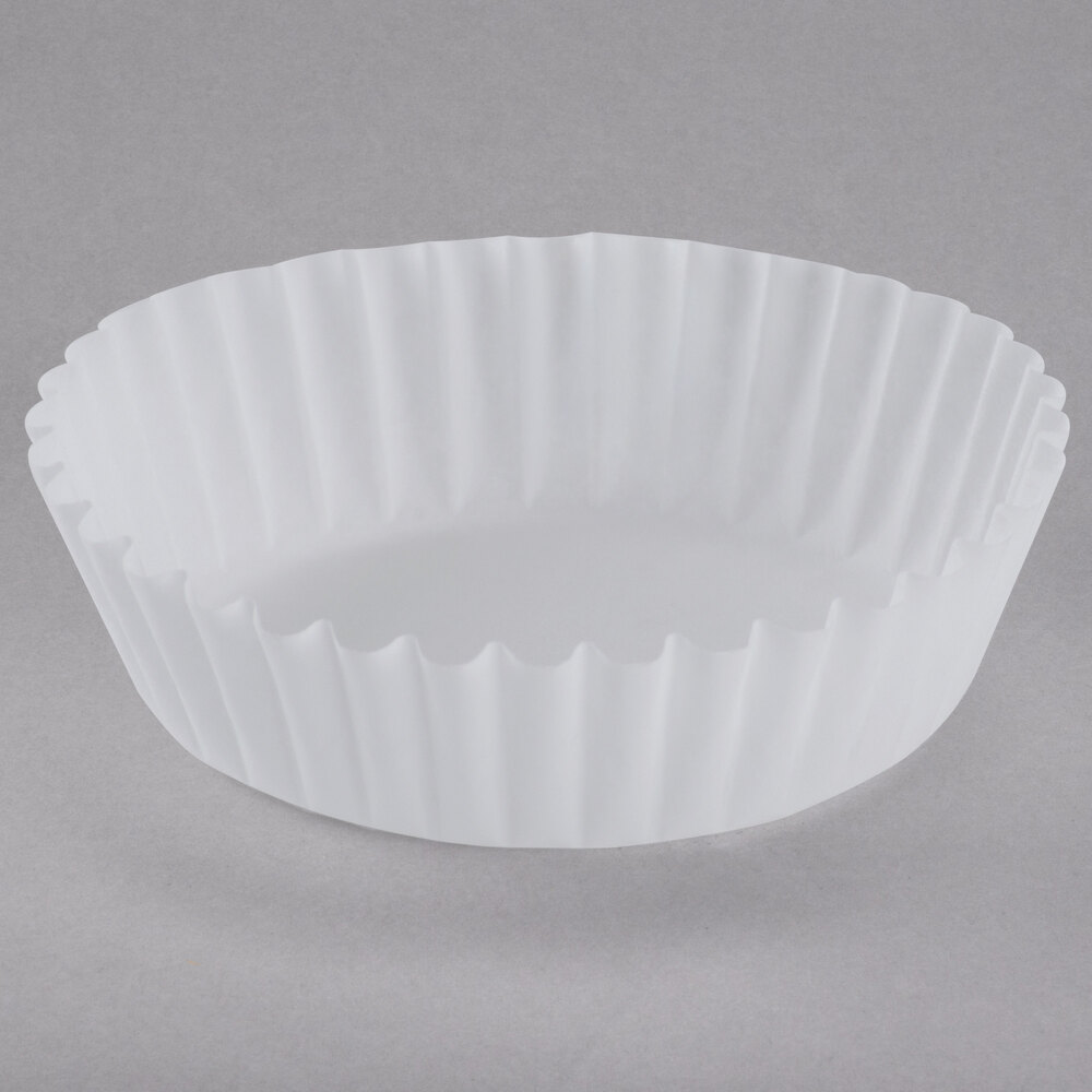 White Fluted Baking Cup 1 3/4" x 5/8" 10000/Case