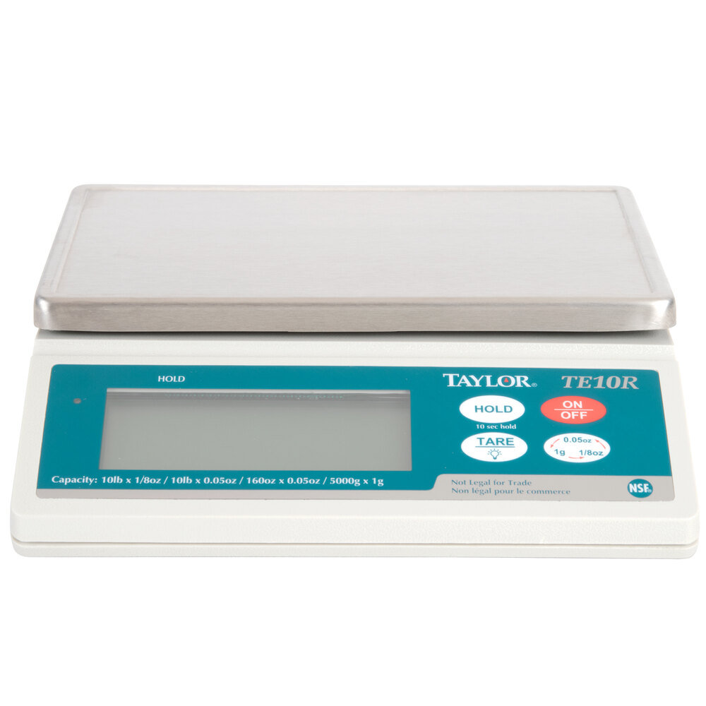 Taylor TE10R 10 lb. Digital Portion Control Scale