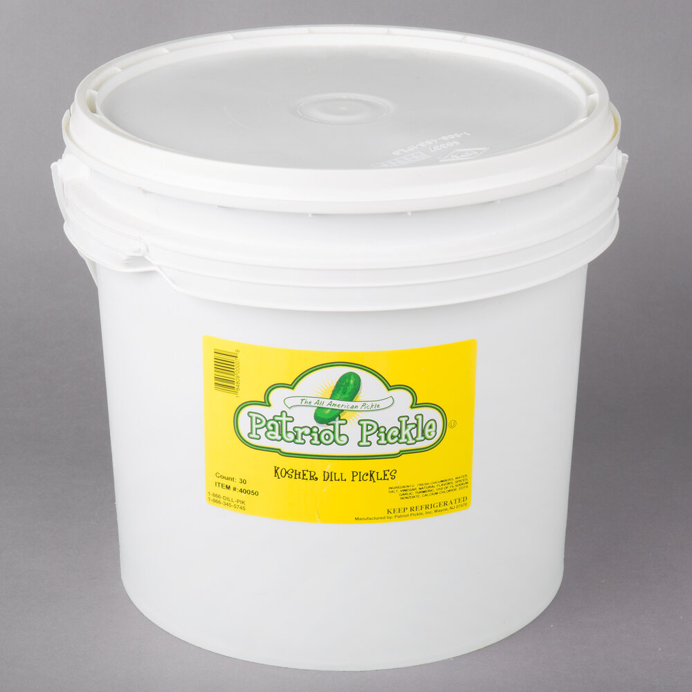 Patriot Pickle Kosher Dill Whole Pickles 4 Gallon